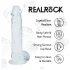 RealRock - gode réaliste avec testicules (transparent) - 12,7 cm