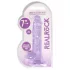 RealRock - gode réaliste transparent - silicone violet 17 cm