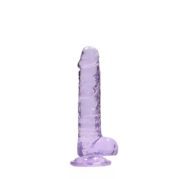 RealRock - gode réaliste transparent - silicone violet 17 cm