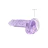 RealRock - gode réaliste transparent - silicone violet 17 cm