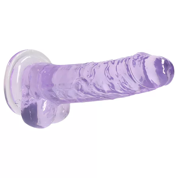 RealRock - gode réaliste transparent - silicone violet 17 cm