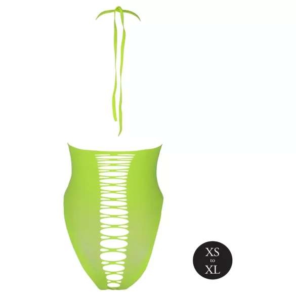 Ouch! - body ouvert phosphorescent - néon vert