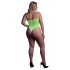 Ouch! - body effet néon - bretelles phosphorescentes - vert fluo - XL-4XL