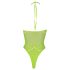 Ouch! - body effet néon - bretelles phosphorescentes - vert fluo - XL-4XL