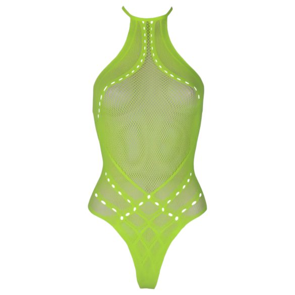 Ouch! - body effet néon - bretelles phosphorescentes - vert fluo - XL-4XL