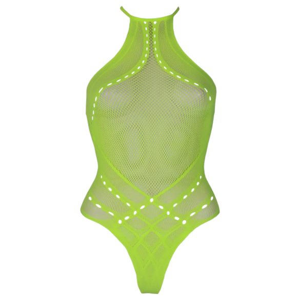 Ouch! - body effet néon - bretelles phosphorescentes - vert fluo - XL-4XL