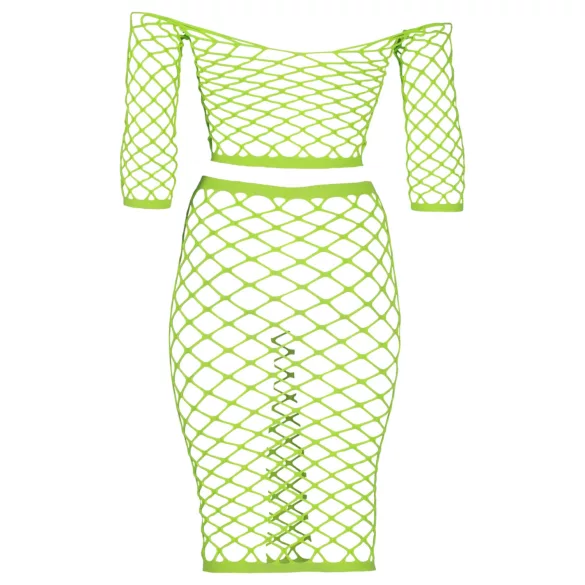 Ouch! - ensemble jupe et haut fluo - vert néon phosphorescent