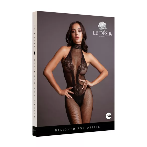 Le Désir - body résille dentelle - noir - S-XL