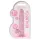 RealRock - gode réaliste translucide - rose - 17cm
