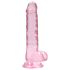 RealRock - gode réaliste translucide - rose - 17cm