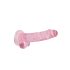 RealRock - gode réaliste translucide - rose - 17cm