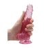 RealRock - gode réaliste translucide - rose - 17cm