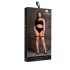 Le Désir Grande Taille - Ensemble 3 Pièces de Lingerie - Noir (XL-4XL)