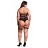 Le Désir Grande Taille - Ensemble 3 Pièces de Lingerie - Noir (XL-4XL)