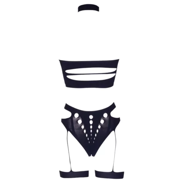 Le Désir - ensemble lingerie 3 pièces grande taille - noir (XL-4XL)