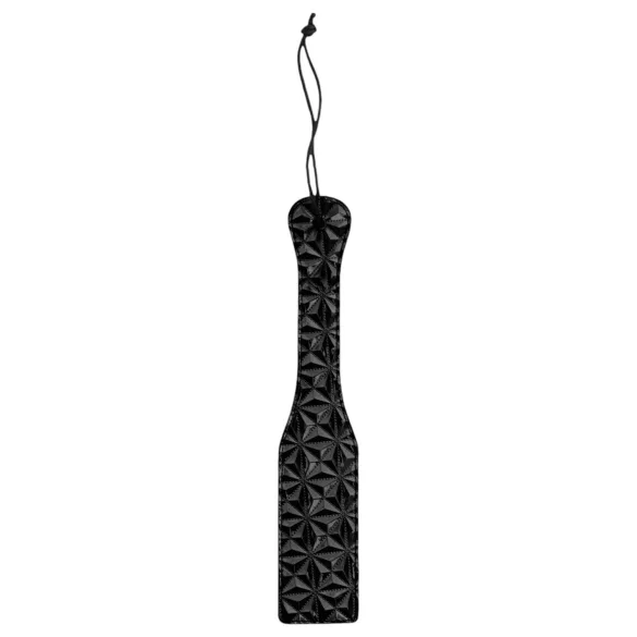 Ouch - paddle en similicuir motif diamant - noir
