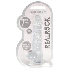   RealRock - gode réaliste transparent - silicone transparent 17cm