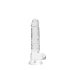 RealRock - gode réaliste transparent - silicone transparent 17cm