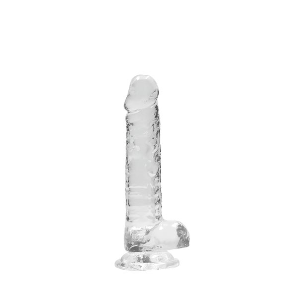 RealRock - gode réaliste transparent - silicone transparent 17cm