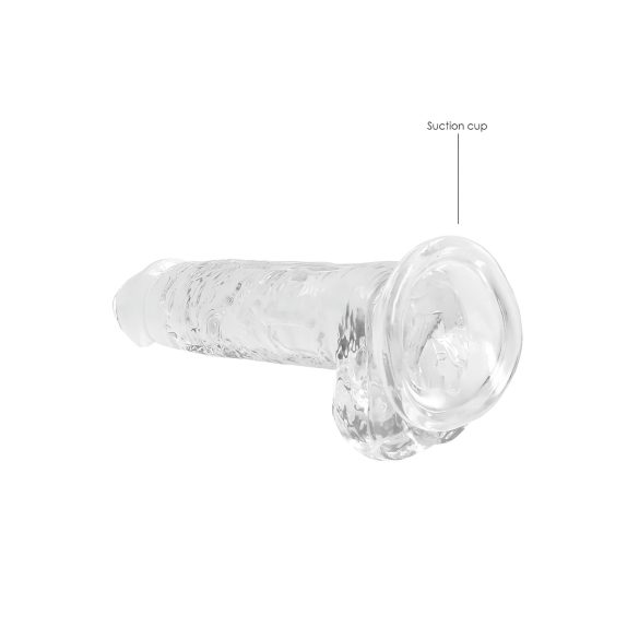 RealRock - gode réaliste transparent - silicone transparent 17cm