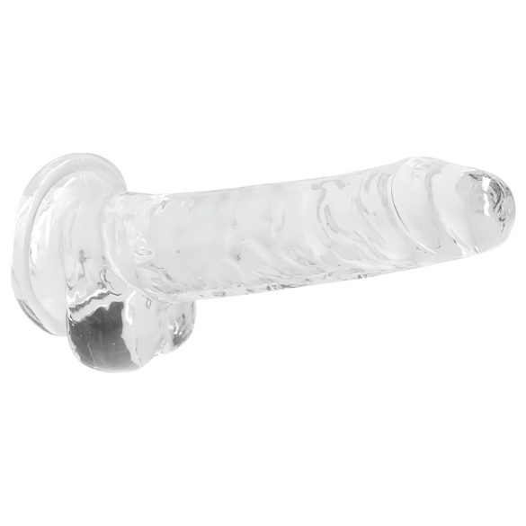 RealRock - gode réaliste transparent - silicone transparent 17cm