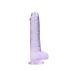 RealRock - gode réaliste transparent - violet 19cm
