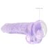 RealRock - gode réaliste transparent - violet 19cm