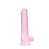 RealRock - godemichet réaliste transparent - rose 19cm
