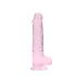 RealRock - godemichet réaliste transparent - rose 19cm