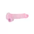 RealRock - godemichet réaliste transparent - rose 19cm