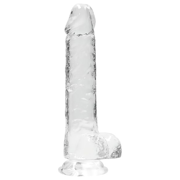 RealRock - gode réaliste transparent - 19 cm