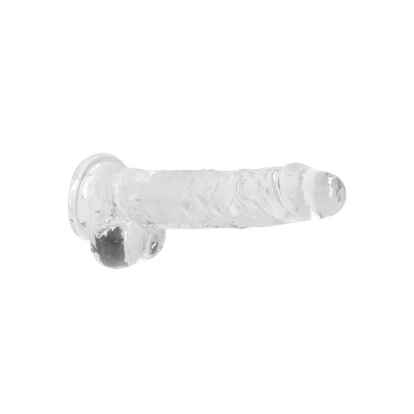 RealRock - gode réaliste transparent - 19 cm