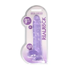RealRock - gode réaliste transparent - silicone violet 22cm