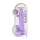 RealRock - gode réaliste transparent - silicone violet 22cm