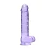 RealRock - gode réaliste transparent - silicone violet 22cm