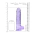 RealRock - gode réaliste transparent - silicone violet 22cm