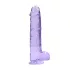RealRock - gode réaliste transparent - silicone violet 22cm