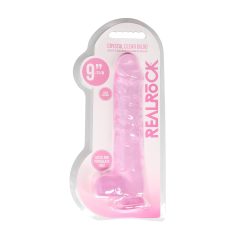 RealRock - godemichet réaliste transparent - rose 22cm