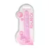 RealRock - godemichet réaliste transparent - rose 22cm