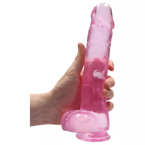 RealRock - godemichet réaliste transparent - rose 22cm
