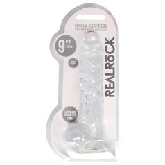   RealRock - gode réaliste transparent - silicone transparent 22cm
