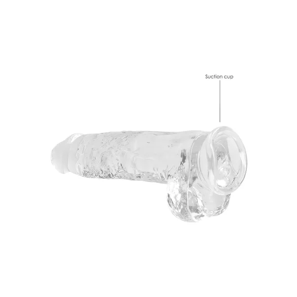 RealRock - gode réaliste transparent - silicone transparent 22cm