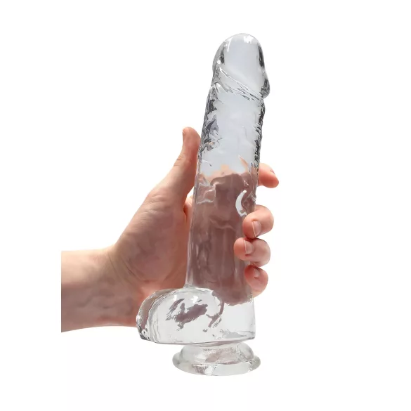 RealRock - gode réaliste transparent - silicone transparent 22cm