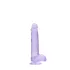 RealRock - gode réaliste transparent - violet - 15cm