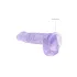 RealRock - gode réaliste transparent - violet - 15cm