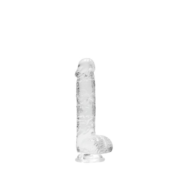 RealRock - gode réaliste transparent - 15 cm