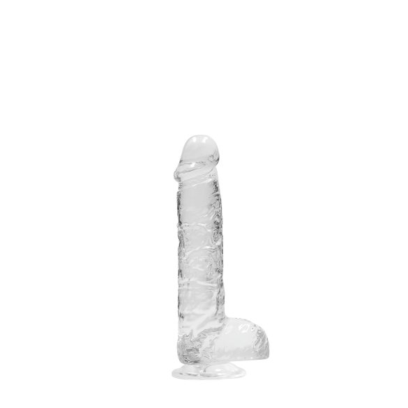 RealRock - gode réaliste transparent - 15 cm