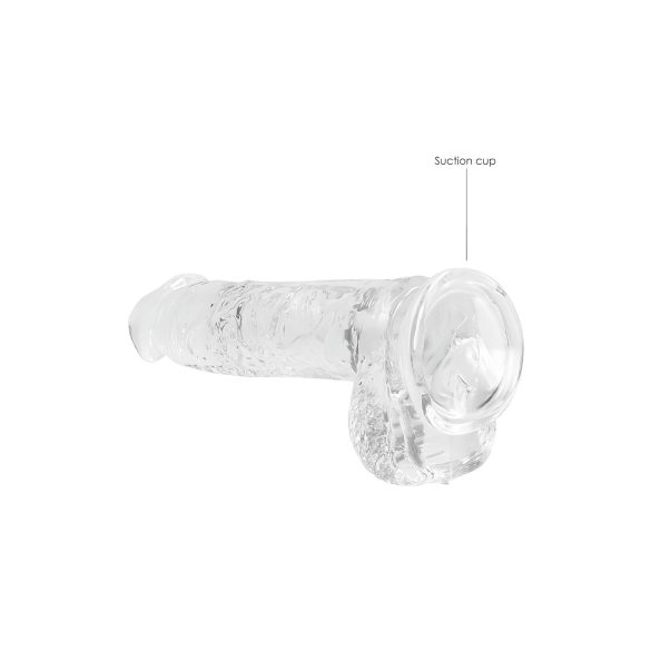RealRock - gode réaliste transparent - 15 cm