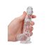 RealRock - gode réaliste transparent - 15 cm