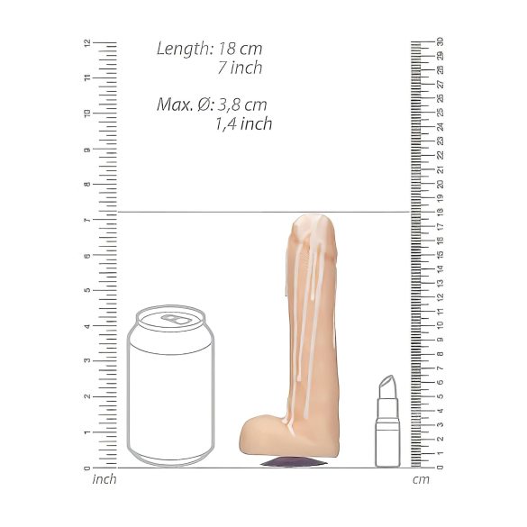Dicky Cum - savon pénis avec testicules - naturel 250g
